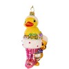 Christopher Radko 5.5 Inch Down With Fur In Pink Tree Ornaments - 3 of 3