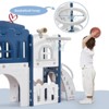 8 in 1 Toddler Slide Toddler Playset for Toddlers Age 1-3 Baby Playset for Indoor Outdoor Playground with Climber Crawling Tunnel - 2 of 4