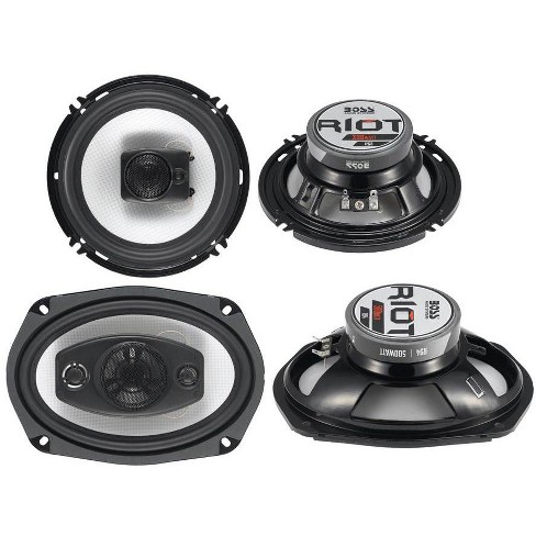 Boss Riot R94 6x9-inch 500 Watt 4-way Car Speaker And Boss R63 6.5