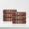 Zero Twist Cotton Solid and Jacquard Bathroom Towel Set by Blue Nile Mills - 2 of 4