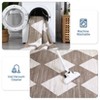 Area Rug for Living Room Machine Washable Modern Checkered Rug Non-Slip Low Pile Bedroom,Indoor - 4 of 4