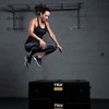 TRX 24" Soft Plyo Box Stackable Gym Workout Fitness Equipment for Plyometric Exercises, Agility Training, and Speed Drills, Black - 3 of 4