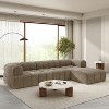 Christopher Knight Home Keri 122" Modern L-Shaped High-Density Foam Sectional Sofa with Low Backrest - 2 of 4