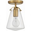 Crystorama Lighting Voss 1 - Light Semi-Flush Mount in  Luxe Gold - 2 of 4