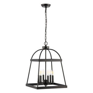 Gracyn 6 Light Chandelier - CHA4044 - Black - Safavieh - 1 of 4