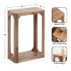 Kate and Laurel Dahl Wood Slim Side Table - 2 of 4