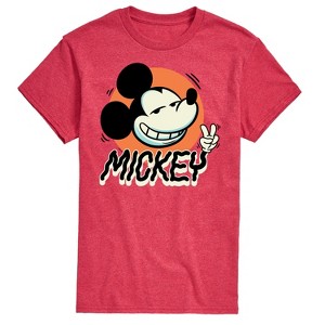 Men's - Disney - Mickey Peace Short Sleeve Graphic T-Shirt - 1 of 4