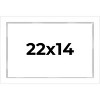 PosterPalooza | Modern Shadow Box 1" Depth White Picture Frame - UV Acrylic, Backing Board, Hanging Hardware - 2 of 4