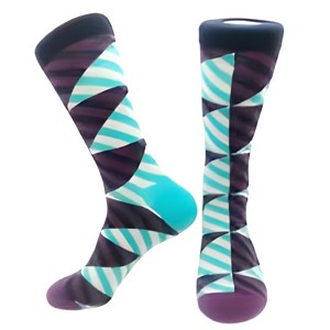 Diagonal Stripe Socks from the Sock Panda (Men's Sizes, Adult Large) - 1 of 4