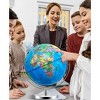 SUGIFT 13" LED World Globe with 720° Rotation – Educational Desk Globe with Chrome Base, Perfect Gift for Kids, Students & Office Decor - 3 of 4