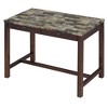 NicBex Dining Table Set for 2 Morden Counter Height Table with Faux Marble Tabletop, 4 Padded Stools and 2 Drawers for Kitchen - 4 of 4
