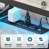 Bestier 71.5" W LED Gaming Desk with Power Outlet, L-Shaped Computer Desk with Monitor Stand - 4 of 4