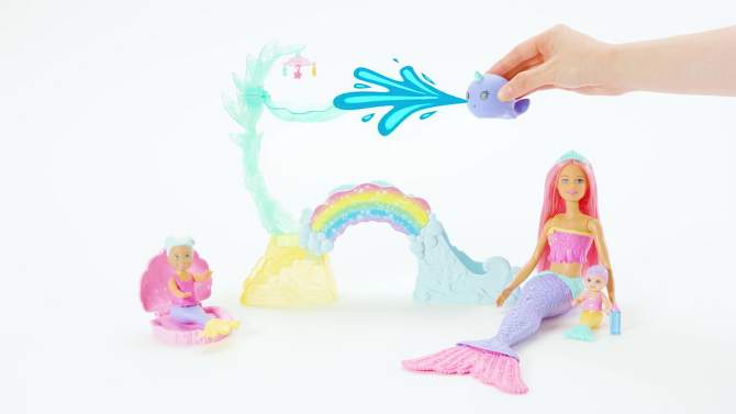 Barbie Dreamtopia Mermaid Nursery Playset and Dolls, 2 of 8, play video