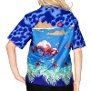 LA LEELA Hawaiian Shirts Womens Casual Summer Beach Party Blouse Shirt Collared Blouses Short Sleeve Vacation Dress Tee Shirts Tops - 2 of 4