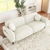 83.9''W 2-Seater Chenille Upholstered Sofa with Metal Legs for Living Room, Bedroom and Apartments 4Q - ModernLuxe - 3 of 4