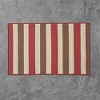 Colonial Mills Stripe It - Terracotta 3 ft. square Square Rug Indoor/Outdoor 100% Polypropylene - 2 of 3