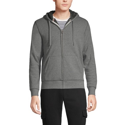 Lands' End Men's Serious Sweats Full Zip High Pile Fleece Hoodie - image 1 of 4