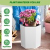 16 Inch Tall Outdoor Planters Set of 2, Self Watering Pots for Indoor Plants , Large Planter Pots for Garden, Patio, Balcony, Lounge - 3 of 4