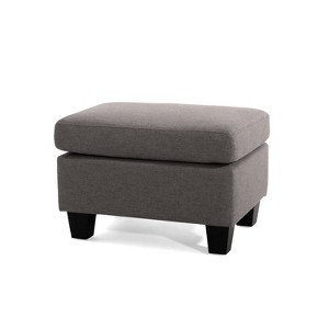 OUTSUPPLY Ottoman Footstool, Compact & Stylish Accent Piece for Living Room, Bedroom or Office - 1 of 4