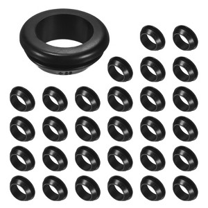Unique Bargains Rubber Corrosion-Resistant Snap-in Locking Hole Plugs Black - 1 of 4