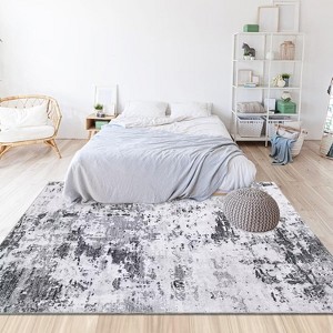 Rug - Non-Slip Hallway Kitchen Runner with Rubber Backing Soft Long Carpet for Bedroom Bathroom Entryway High-Traffic Areas - 1 of 4