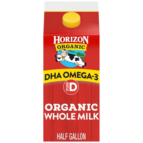 Horizon Organic Whole DHA Omega 3 Milk 0.5gal