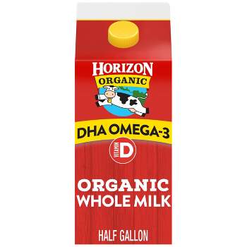 Horizon Organic Whole DHA Omega-3 Milk - 0.5gal