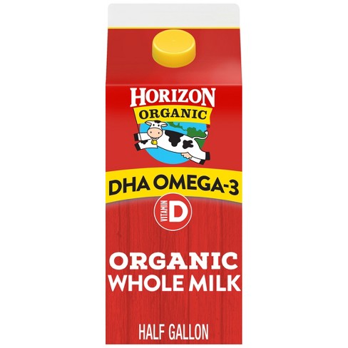 Horizon Organic Whole DHA Omega-3 Milk - 0.5gal - image 1 of 4