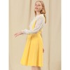 INSPIRE CHIC Women's High Waist Overall Corset Skater Suspender Dresses - 4 of 4