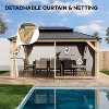 GustoWave 12'x16' Hardtop Spruce Wood Gazebo for Patio, Deck, Backyard, Lawn, and Garden - 4 of 4