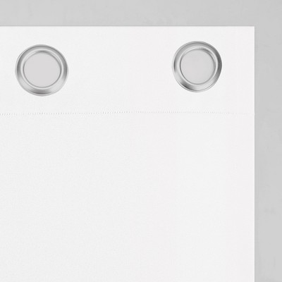 White Sheer Polyester Grommet Window Panel 54" x 95"