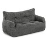 Pamapic Bean Bag Chair, Cozy Corduroy Lazy Bean Bag Sofa, 2 Seat for Home-Gray - 2 of 4