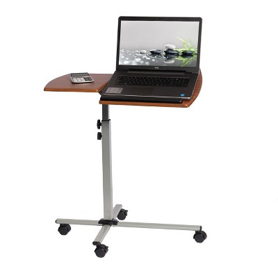 Mobile Laptop Cart Steel Mahogany - Techni Mobili