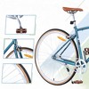 VisioGear Bicycles, Hybrid Bicycle with Single Speed, Bicycles for Men Women Adults, Commuter Bike with Adjustable Seat, Blue, 64.97"*24.41"*38.52" - 4 of 4