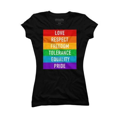Adult Design By Humans Pride Rights Motto By PINHEAD66 T-Shirt