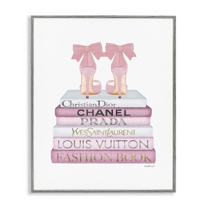 Stupell Industries Pastel Pink Heels & Books, 11" x 14" - 1 of 4