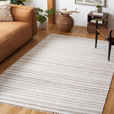 Kilim KLM276 Hand Woven Area Rug - Ivory/Light Brown - 8'x10' - Safavieh.