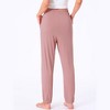 INSPIRE CHIC Women's Soft Comfy Elastic Waistband Pajama Pants Lounge Pants with Slash Pocket - 4 of 4