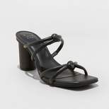 Women's Romy Knotted Heels - A New Day™ Jet Black