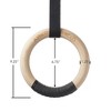 Philosophy Gym Wood Gymnastic Rings 1" or 1.25" Grip with Adjustable Straps and Grip Tape for Pull Ups, Dips, Muscle Ups - 4 of 4
