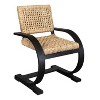 Uttermost Rehema Black Dining Chair – 25-Inch Woven Seat Oak Wood Chair in Sleek Modern Black Finish - 4 of 4
