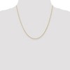 Black Bow Jewelry 1.35mm, 14k Yellow Gold, Cable Rope Chain Necklace - 2 of 4
