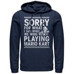 Men's Nintendo Sorry For What I Said Playing Mario Kart Pull Over Hoodie