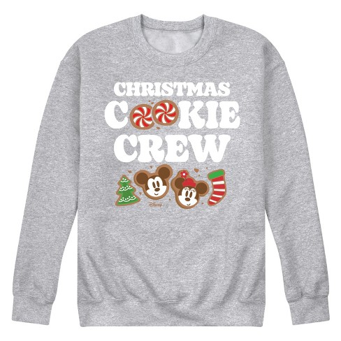 Men's - Disney - Mickey and Minnie Mouse Christmas Cookies Graphic Fleece Sweatshirt - image 1 of 4