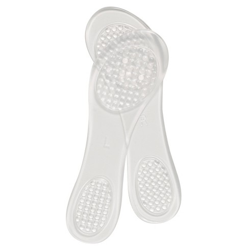 Women's Fab Feet By Foot Petals 3/4 Insoles Gel Shoe Cushion Clear - 1 ...