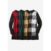 Woman Within Plus Size Buffalo Plaid Pullover Sweater - 3 of 4