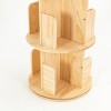 YIYIBYUS Rotating Bookshelf 4 Tier Floor Standing Bookcase Storage Rack - 4 of 4