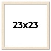 PosterPalooza | 23x23 Wide Barnwood Picture Frame, UV Acrylic, 6 Finishes - Grey, Brown, White, and Black - 2 of 4