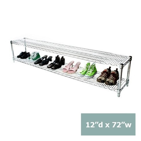 Shelving.com Chrome Wire Shelving with 2 Tier Shelves - - image 1 of 3