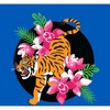 Natural World Tiger & Flowers Adult Long Sleeve Hoodie - 2 of 2
